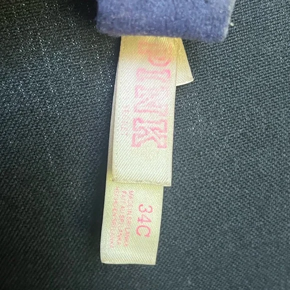 PINK VICTORIA'S SECRET Wear Everywhere Push Up Bra with floral design. Size 34 C - Picture 6 of 7